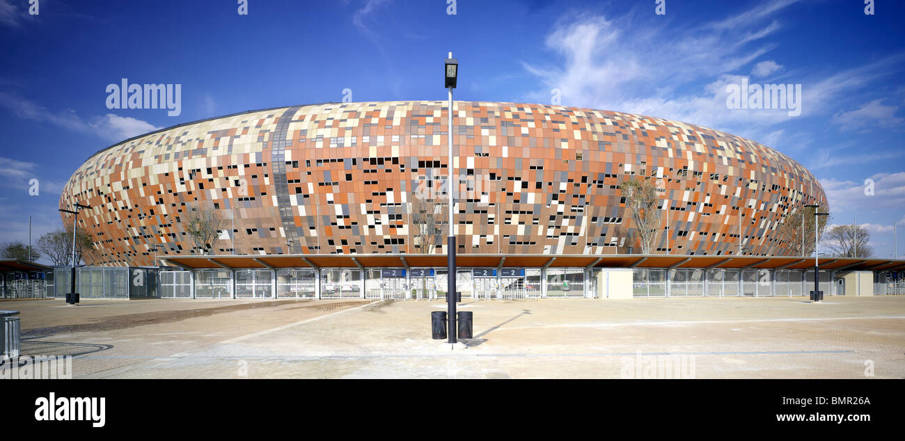 Das Soccer City Stadion In Johannesburg hat ein Major-Upgrade für das Turnier 2010 mit einem neuen Design inspiriert von unterzogen. Stockfoto