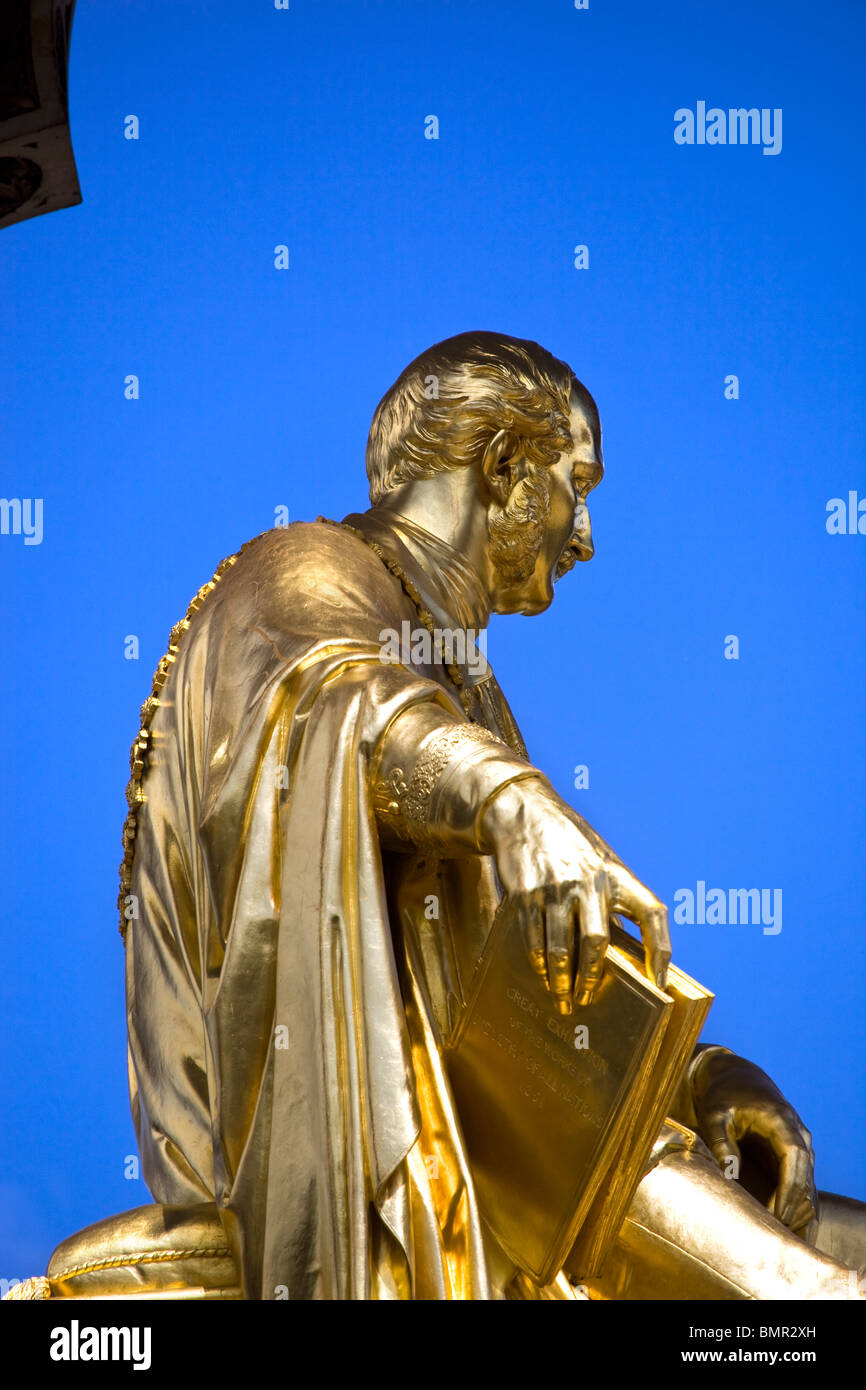 Das Albert Memorial Kensington Gardens-London Stockfoto