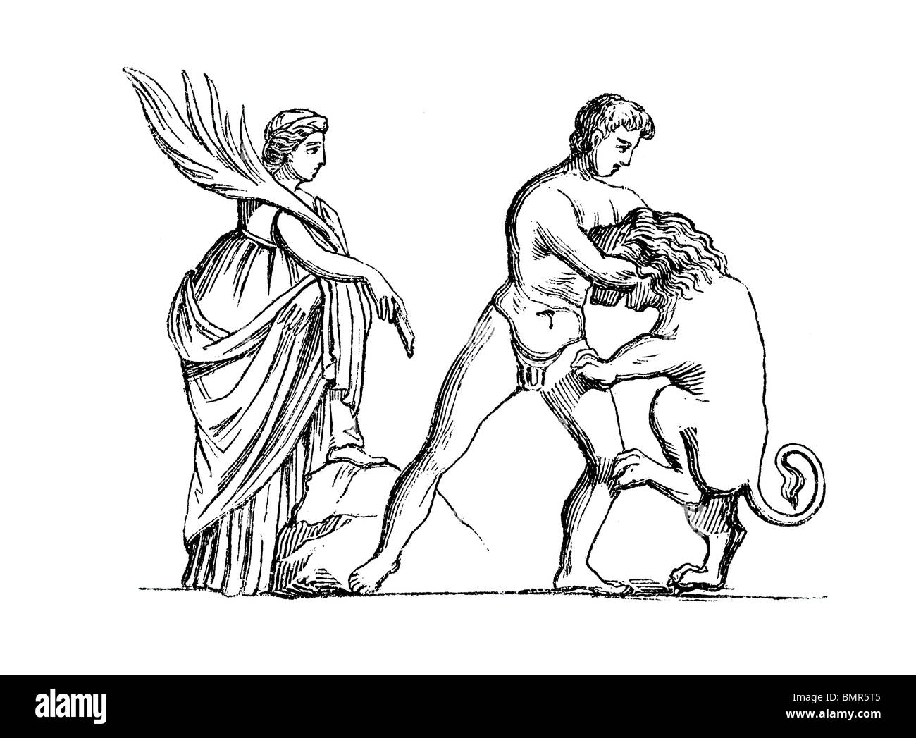 Herakles Und Der Nemeische Löwe Herakles und der nemeische löwe -Fotos und -Bildmaterial in hoher