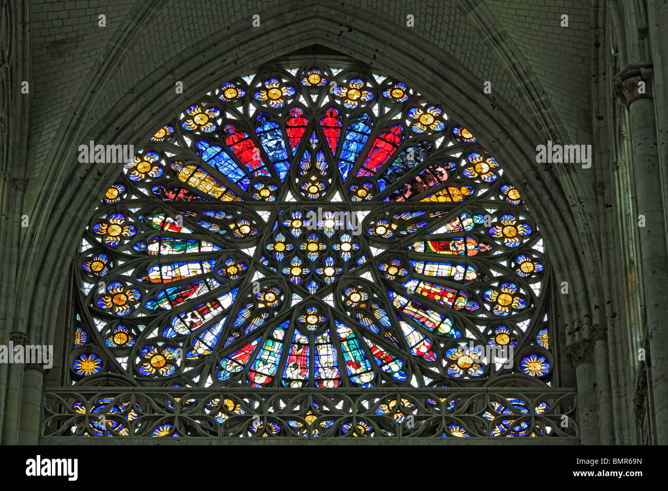 Abtei Kirche St. Ouen, Rouen, Seine-Maritime Abteilung, Haute-Normandie, Frankreich Stockfoto