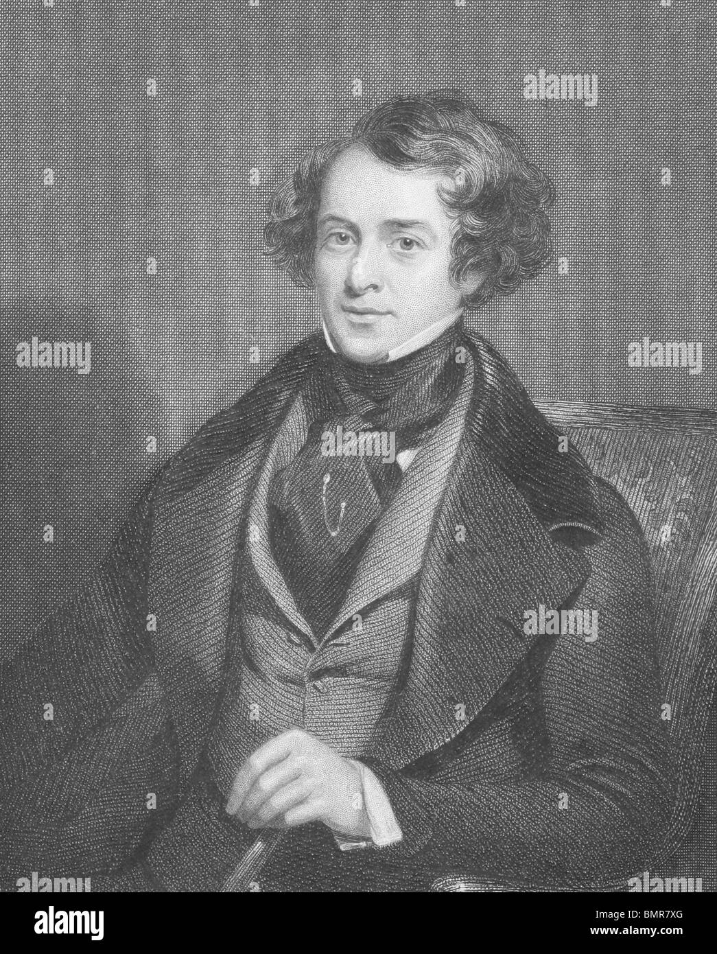 William Henry Bartlett (1809-1854) auf Gravur aus den 1800er Jahren. Britischer Künstler am besten bekannt für seine zahlreichen Stahlstichen. Stockfoto