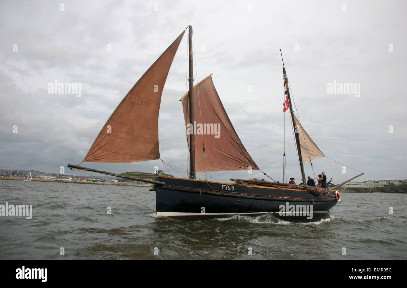 Ibis FY519 traditionellen Boot, Plymouth Classic Boat Rally 2009, Devon, UK Stockfoto