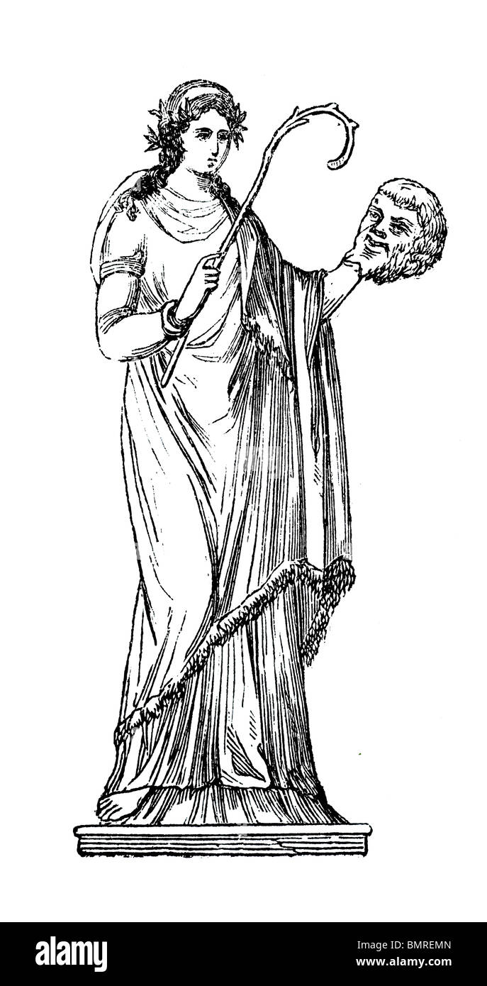 Muse greek mythology SchwarzweißStockfotos und bilder Alamy