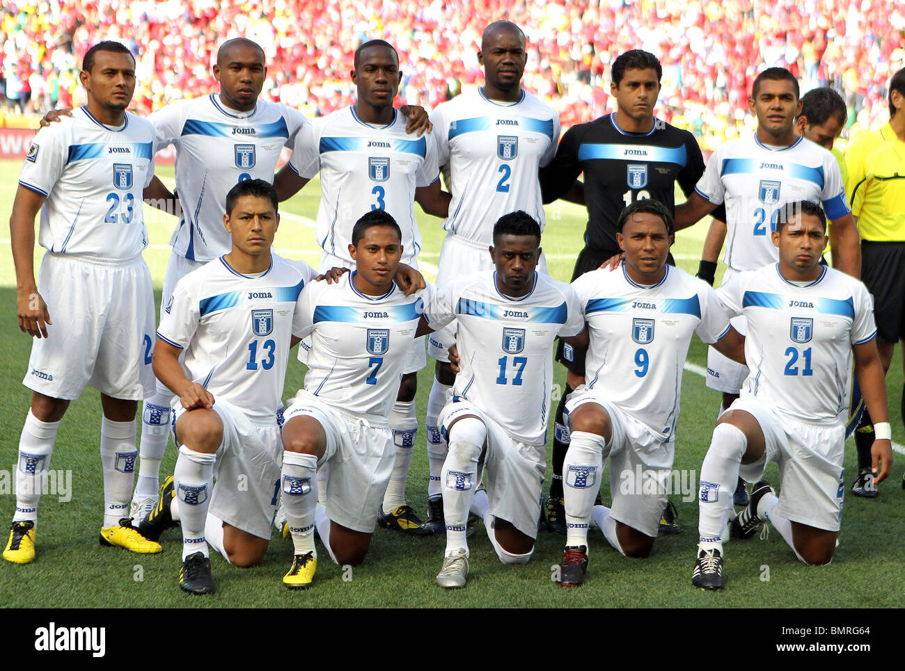 TEAMGRUPPE HONDURAS HONDURAS V CHILE MBOMBELA Stadion Südafrika 16. Juni 2010 Stockfoto