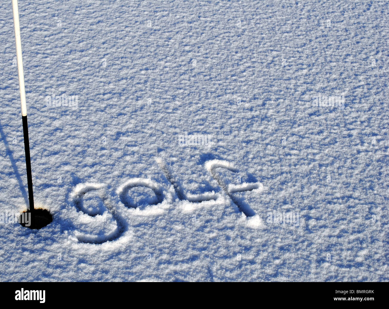 Golf-Schnee Stockfoto