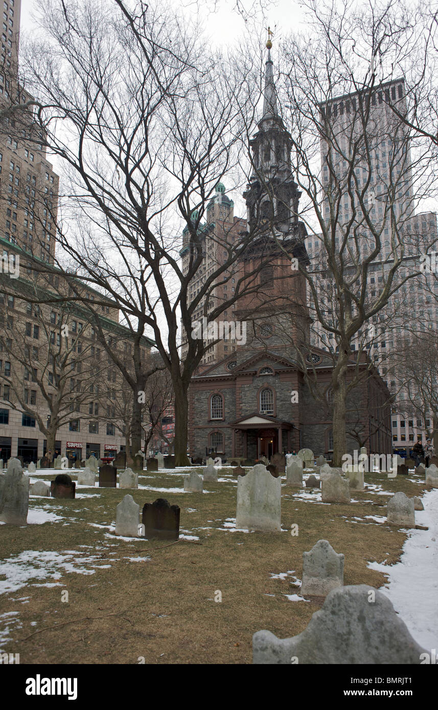 Trinity Church in Lower Manhattan Stockfoto