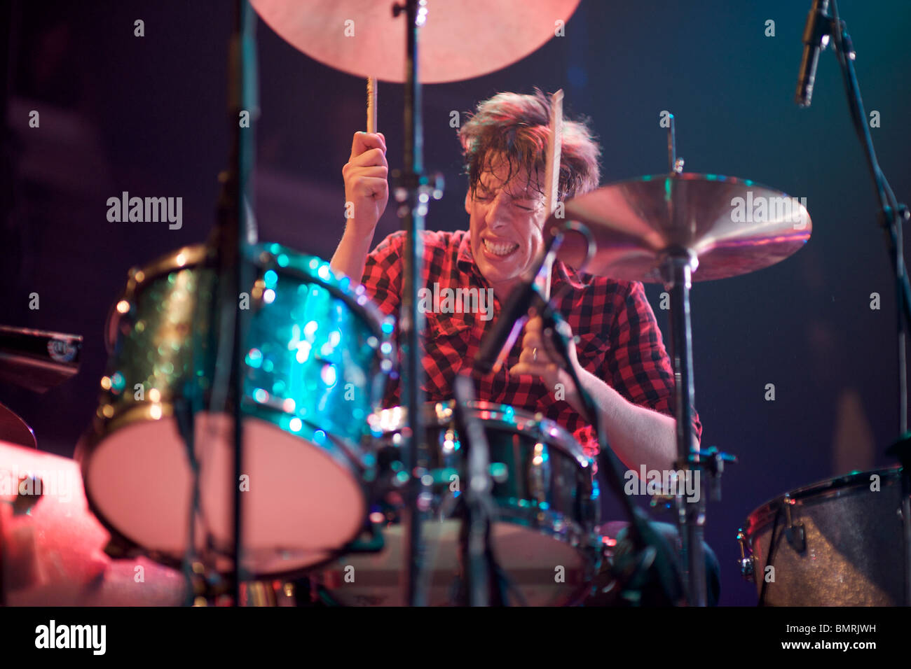 Black Keys Schlagzeuger Pat Carney Stockfoto