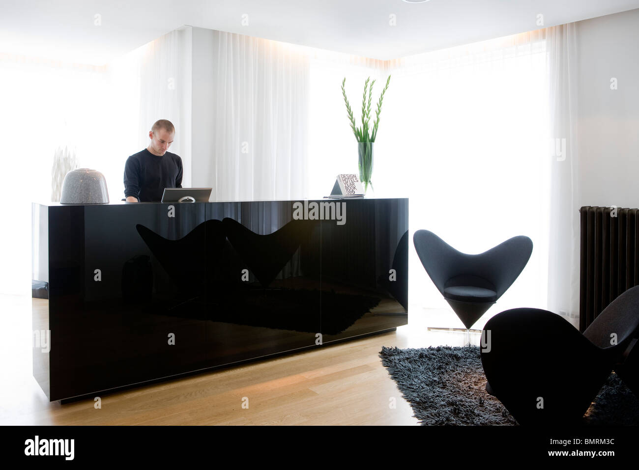 Celand, 101 Reykjavik Hotel ist ein Boutique-Hotel und Mitglied der Designhotels, im Herzen von Reykjavik gelegen, Stockfoto