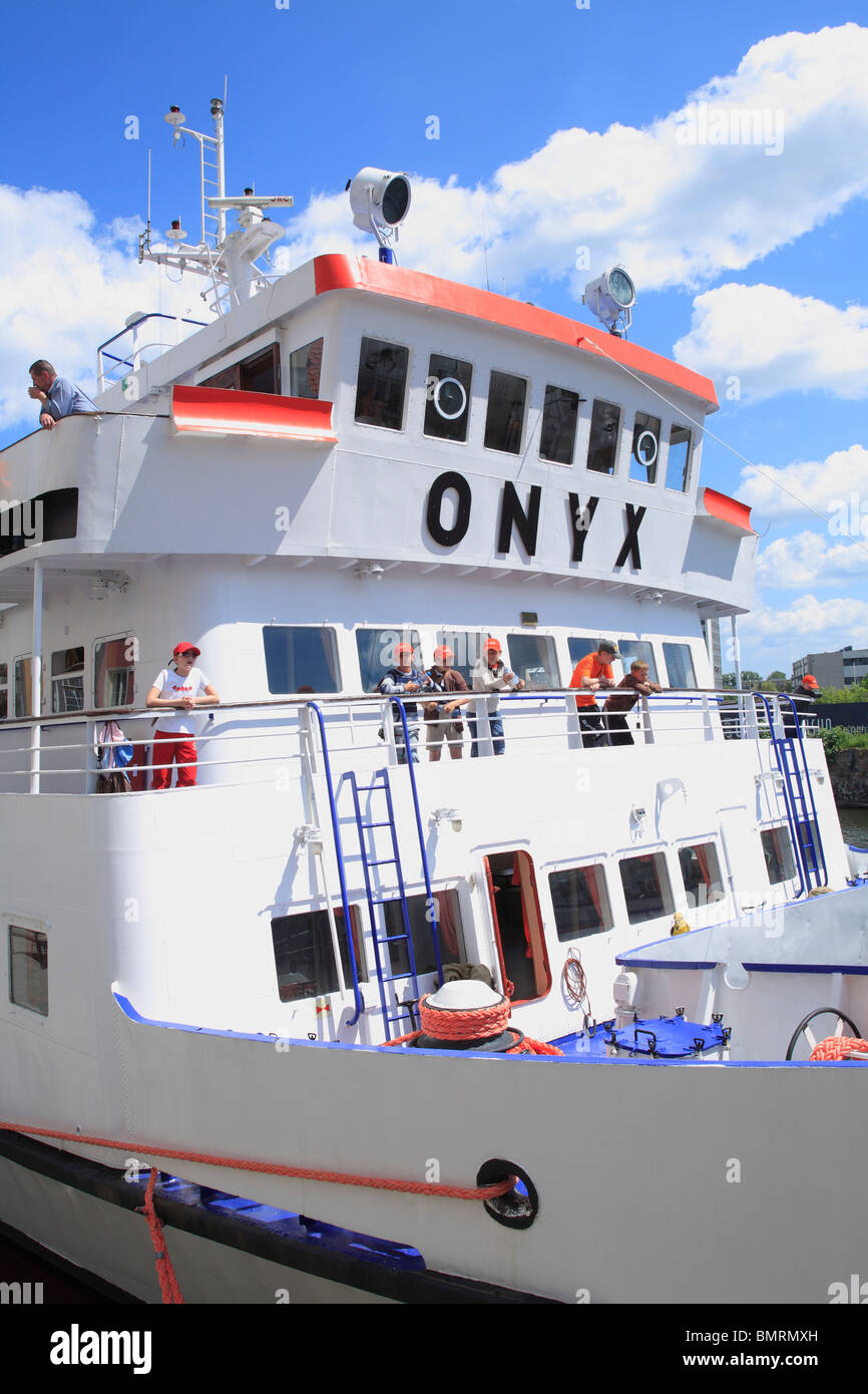 Tour Boot Onyx am Hafen Danzig Polen Europa Stockfoto