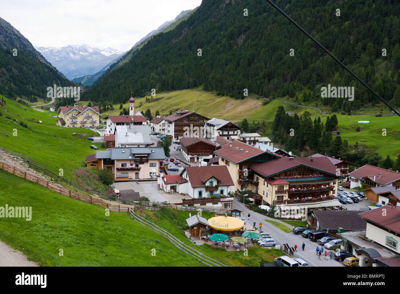 Berge in Österreichs Alpen Stockfoto