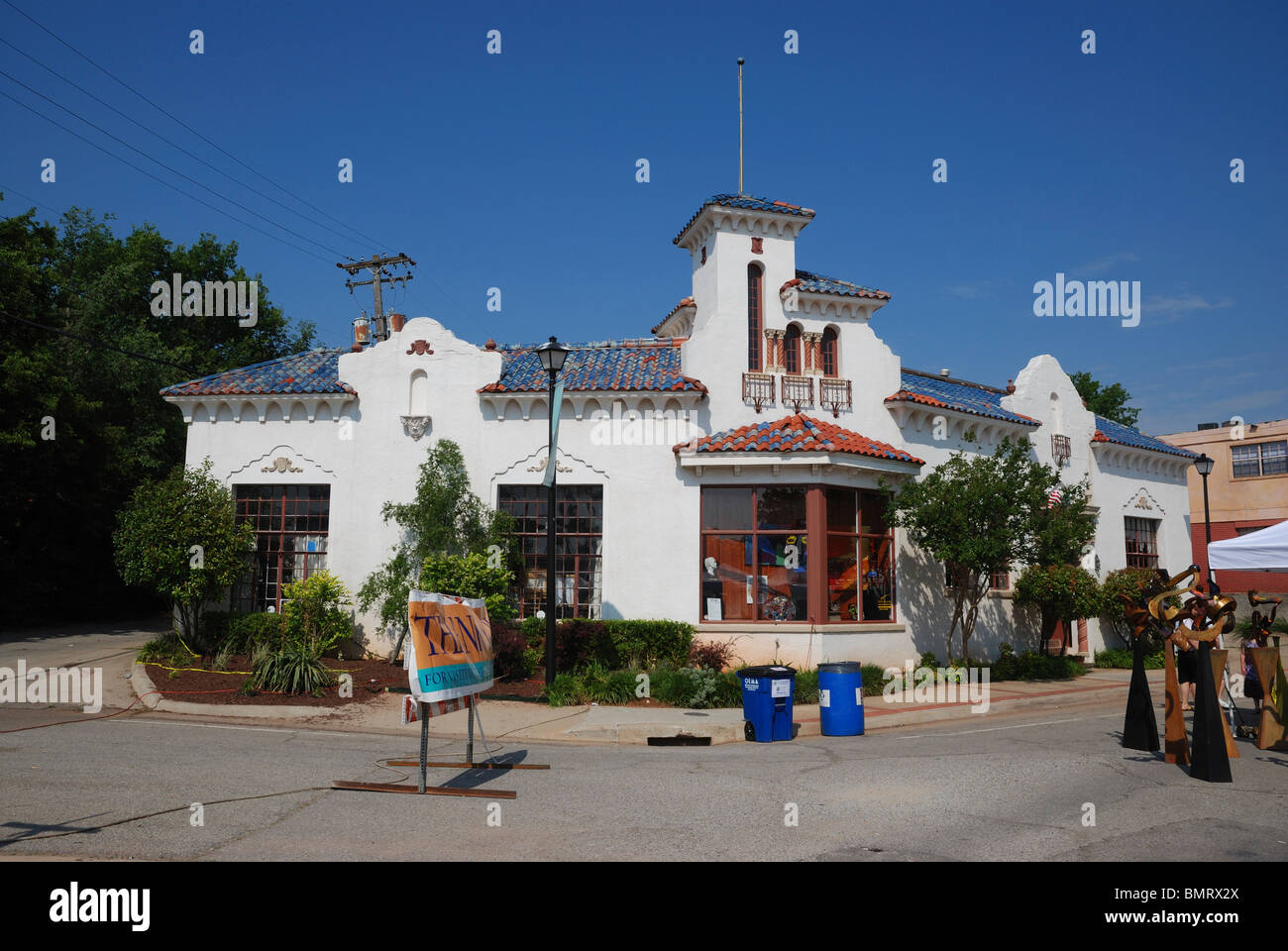 Der Paseo Arts District der Innenstadt von Oklahoma City. Stockfoto
