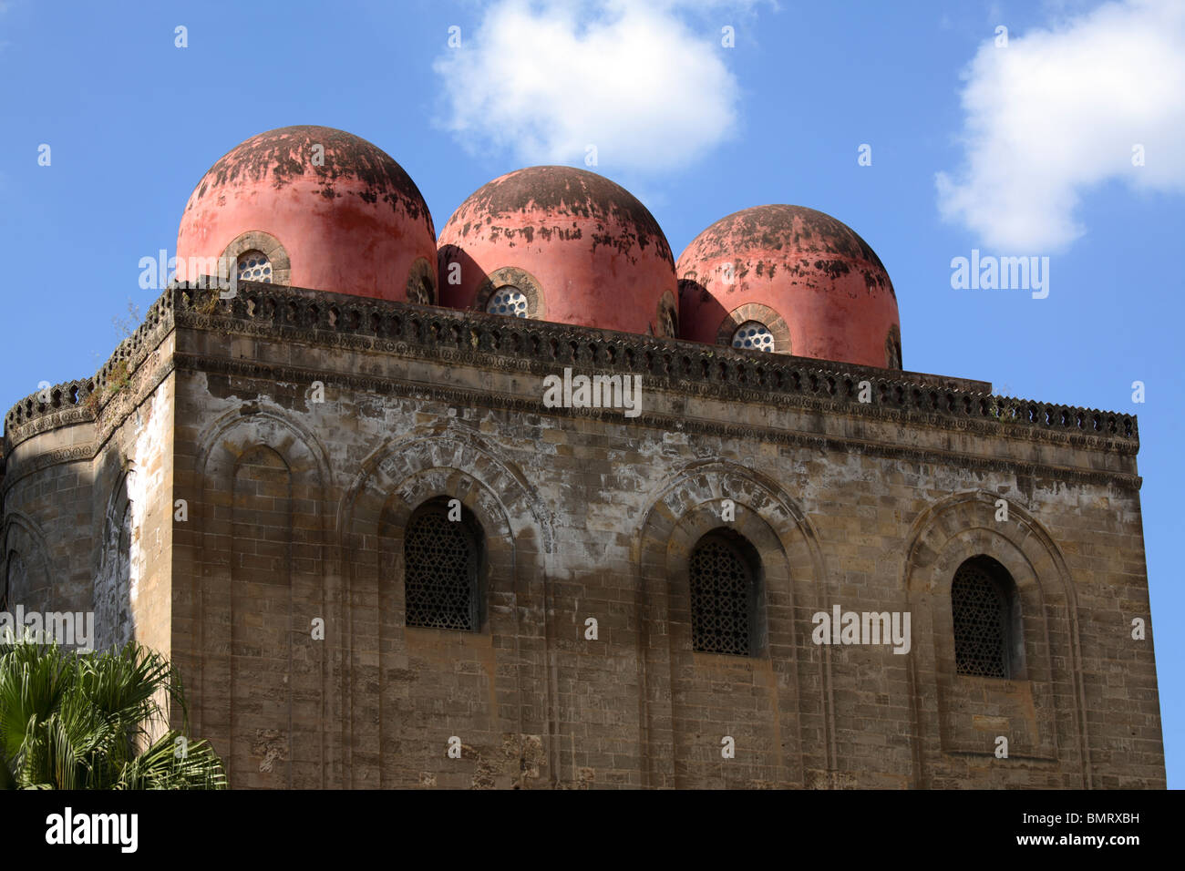 Kuppeln der Kirche San Cataldo, Palermo, Sizilien Stockfoto