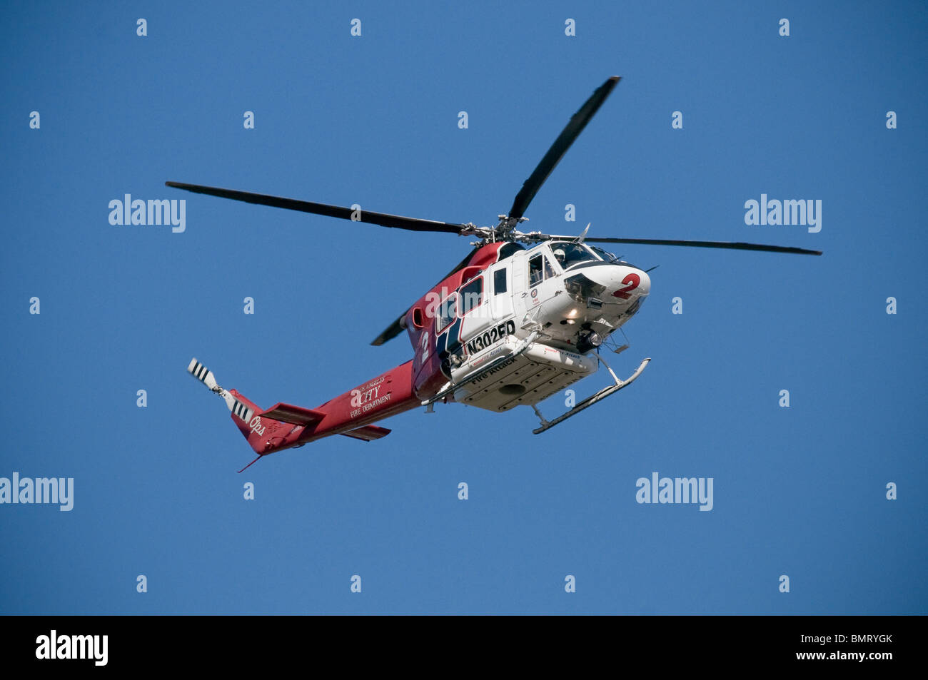 Feuer-Hubschrauber Stockfoto