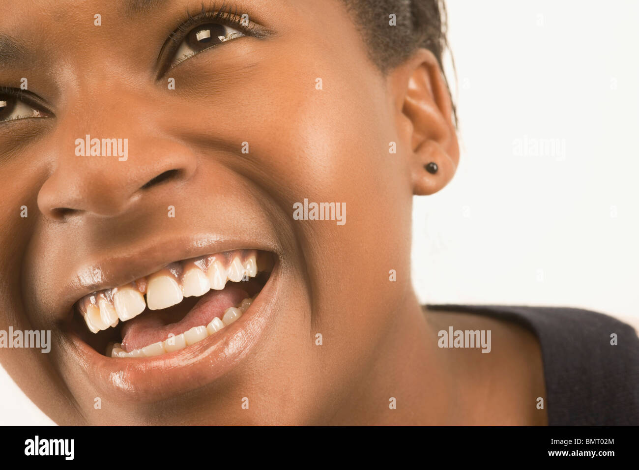 Porträt eines Mädchens lachen Stockfoto