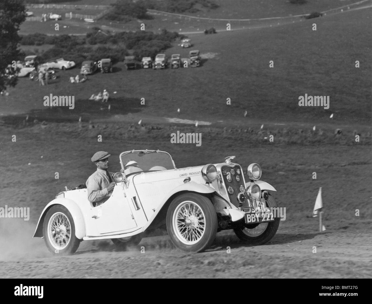 Singer 9 Le Mans 1933 ein Probetraining. Stockfoto