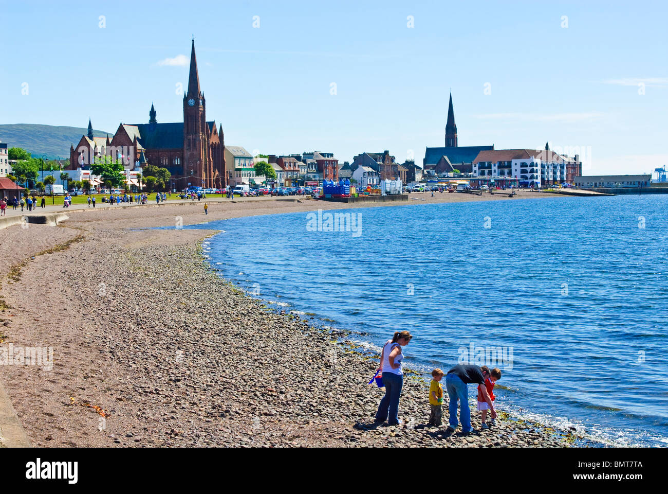 Die schottische Küste Stadt Largs Stockfoto