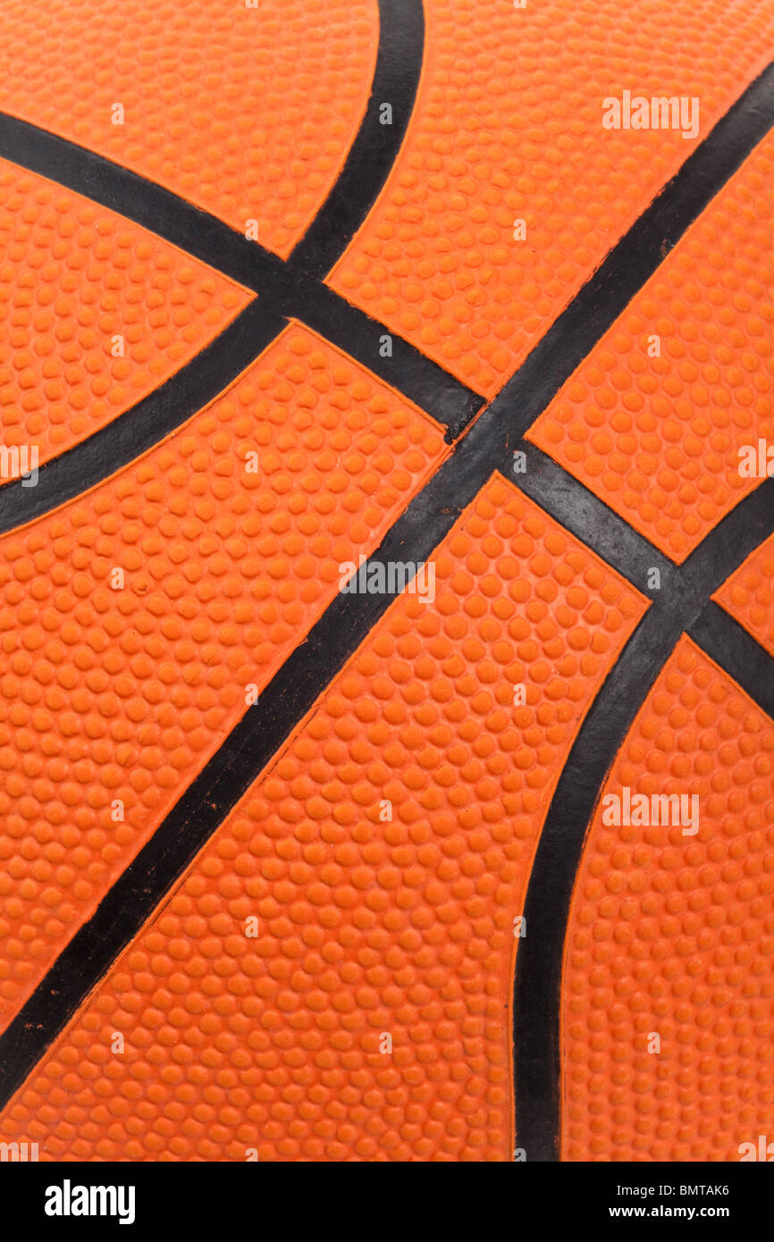 Orange Basketball Nahaufnahme Schuss Stockfoto