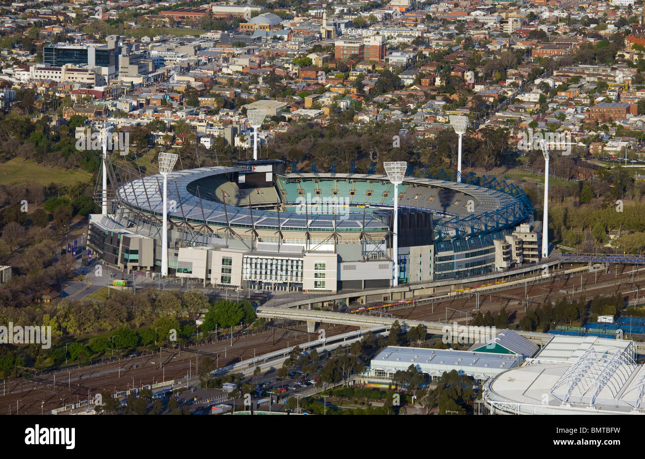 Die MCG. Melbourne Cricket Ground Stockfoto