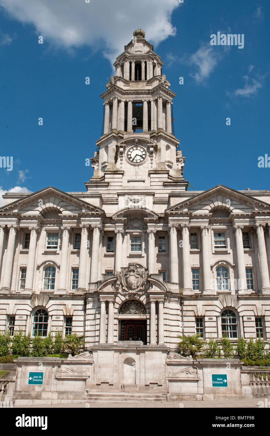 Stockport-Rathaus, Wellington Road South, Stockport, größere Manchester, UK. Von dem Architekten Sir Alfred Brumwell. Stockfoto