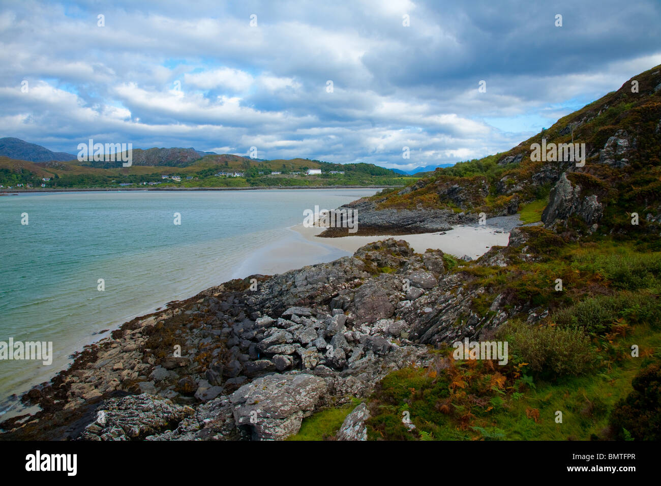 Sandstrände in der Nähe von Morar an der Westküste Schottlands Stockfoto