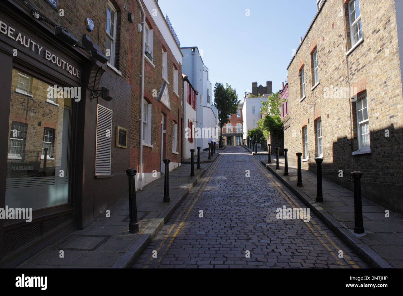 Hintere Gasse Hampstead London Stockfoto