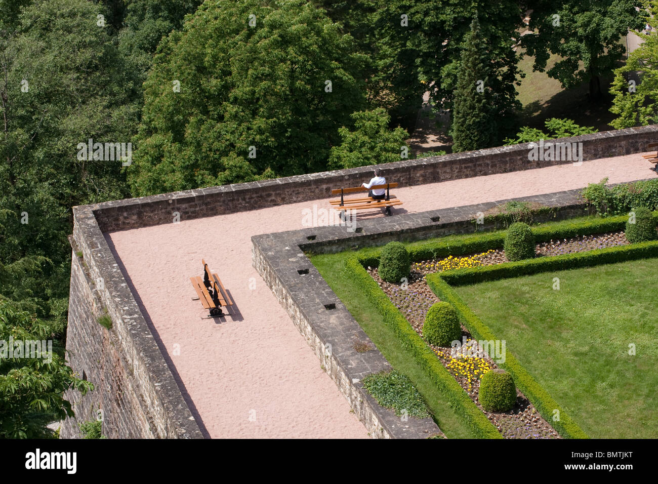 Garten historische Zitadelle Barock gestalteten sonnig Stockfoto