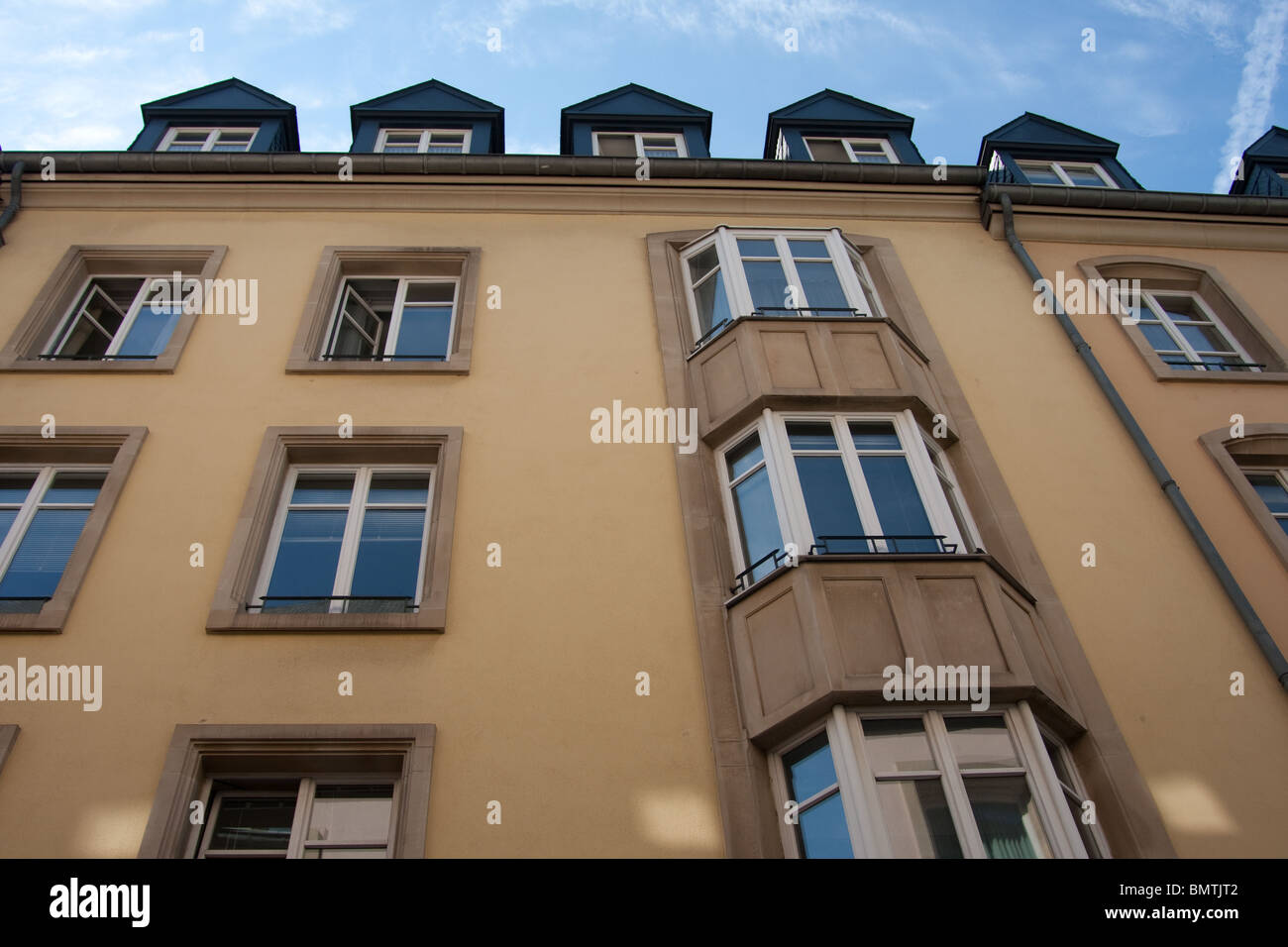 Windows Oberlicht Château Haus unberührte Bucht neu Stockfoto