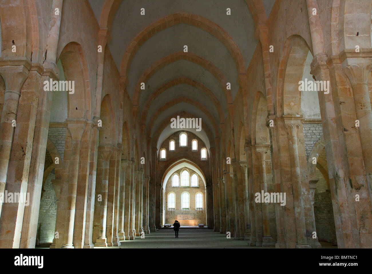 FONTENAY ABTEI MONTBARD, BURGUND FRANKREICH Stockfoto