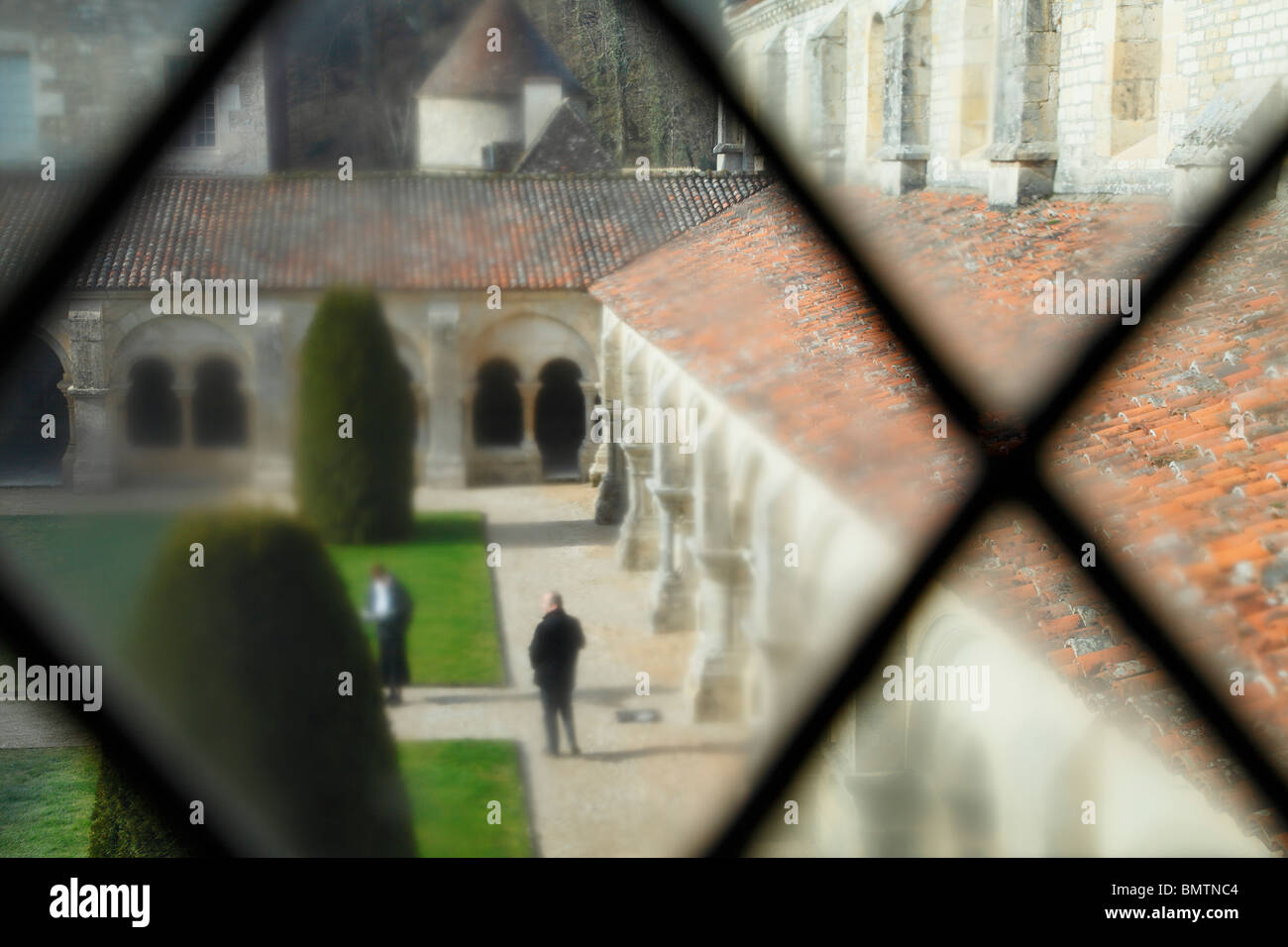 FONTENAY ABTEI MONTBARD, BURGUND FRANKREICH Stockfoto