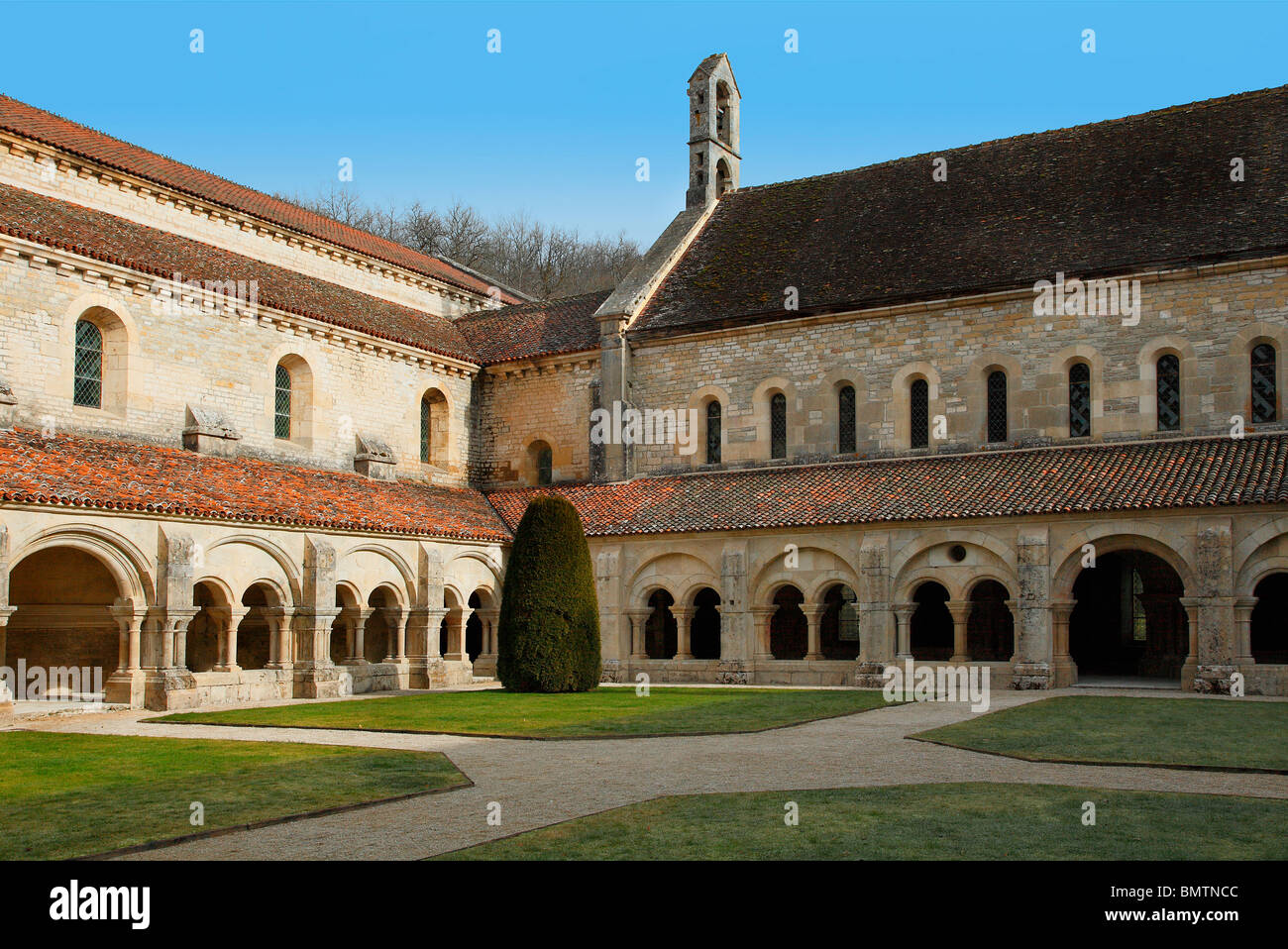 FONTENAY ABTEI MONTBARD, BURGUND FRANKREICH Stockfoto