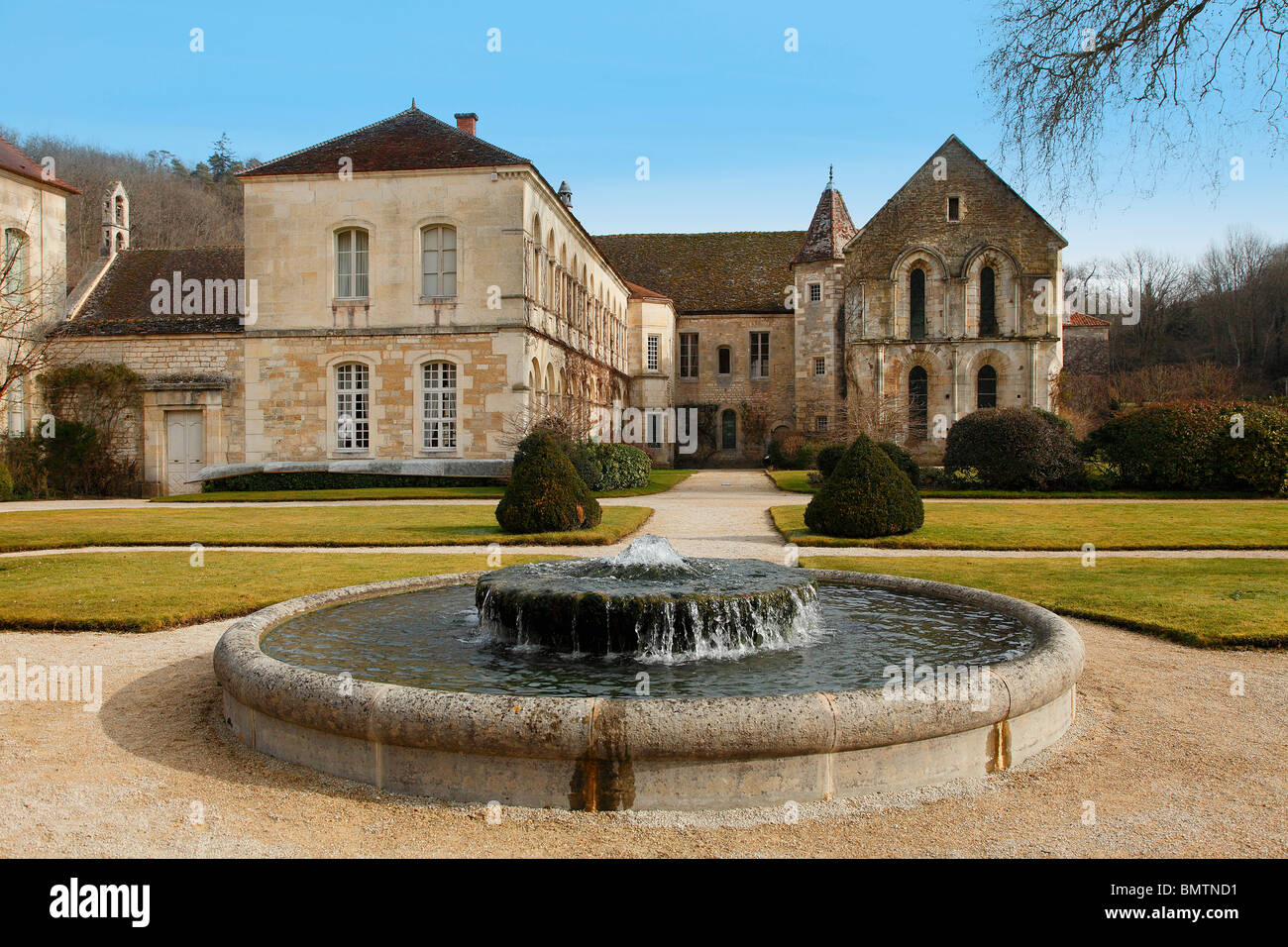 FONTENAY ABTEI MONTBARD, BURGUND FRANKREICH Stockfoto