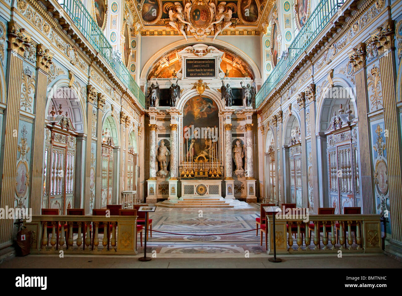FRANKREICH, DAS SCHLOSS VON FONTAINEBLEAU, TRINITATISKAPELLE Stockfoto