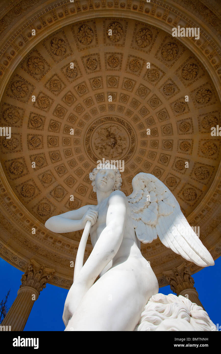 Chateau de Versailles, das Petit Trianon-Garten der Liebe-Tempel Stockfoto