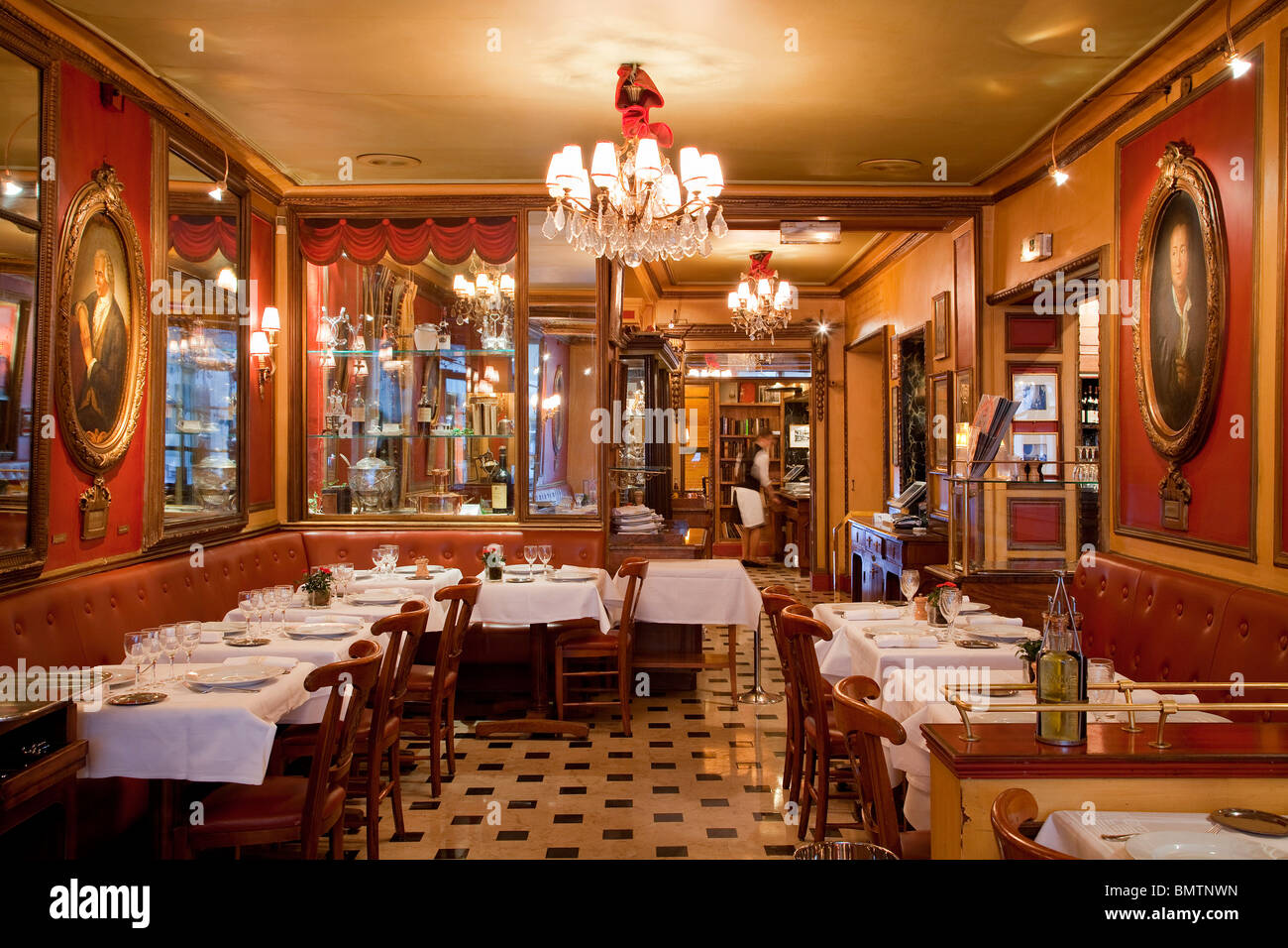 Paris, Le Procope Restaurant Stockfoto
