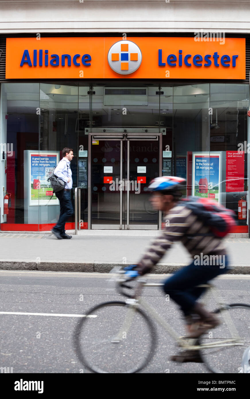 Alliance und Leicester Bank Filiale in London, UK Stockfoto