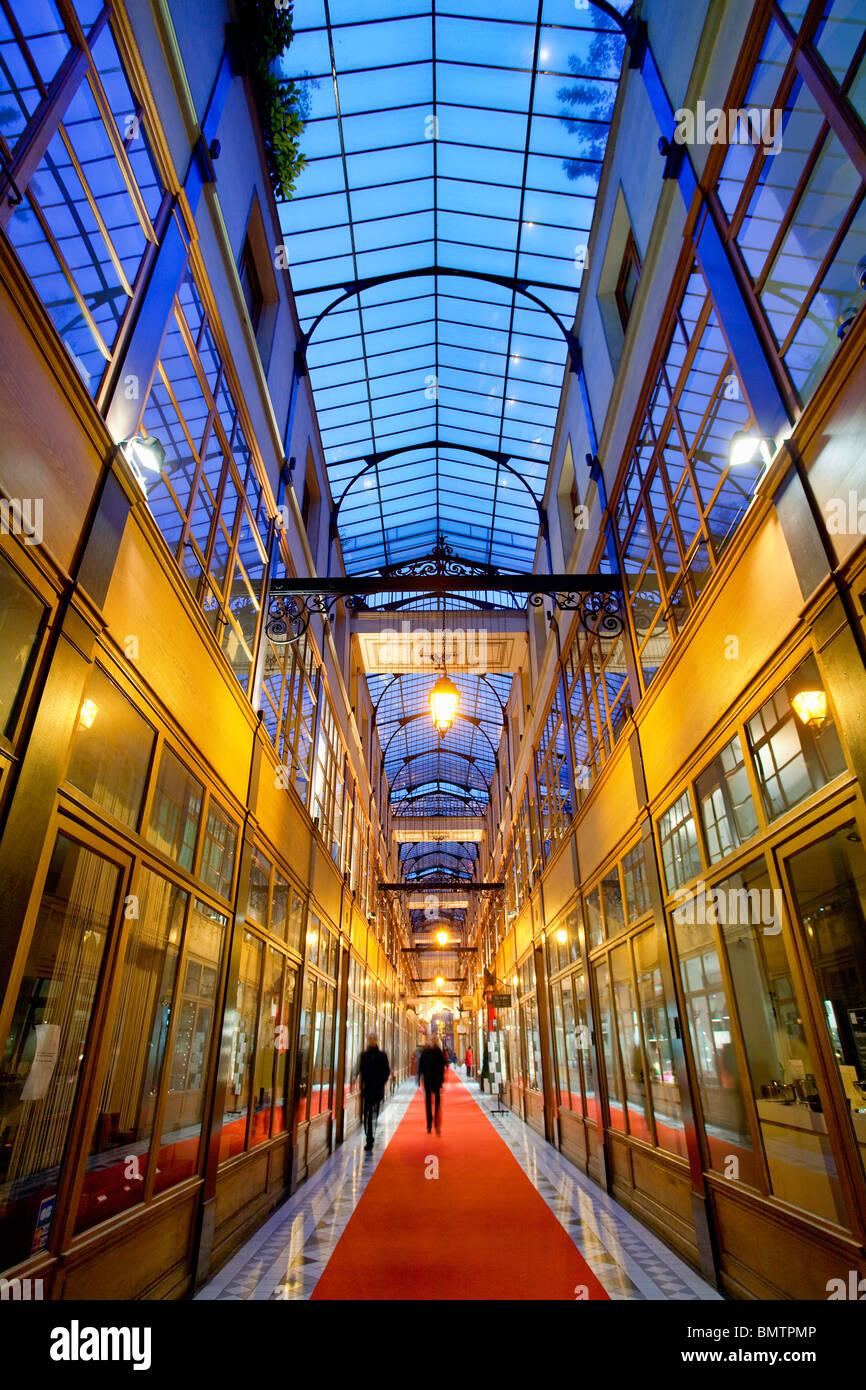 PARIS, PASSAGE DU GRAND CERF Stockfoto