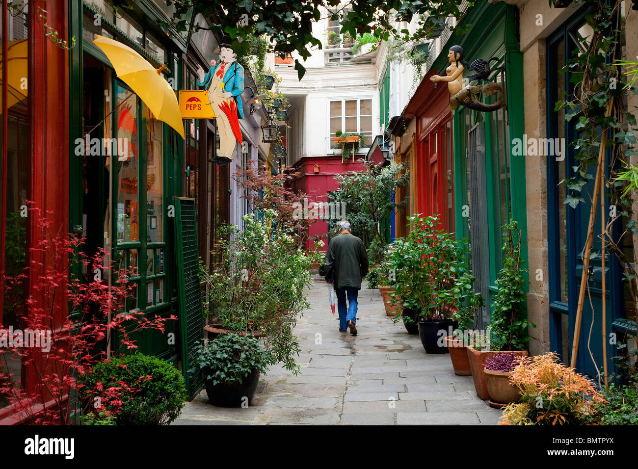 PARIS, PASSAGE DE L'ANCRE Stockfoto