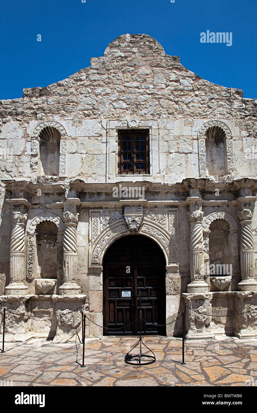 Die Mission Alamo San Antonio Texas USA Stockfoto