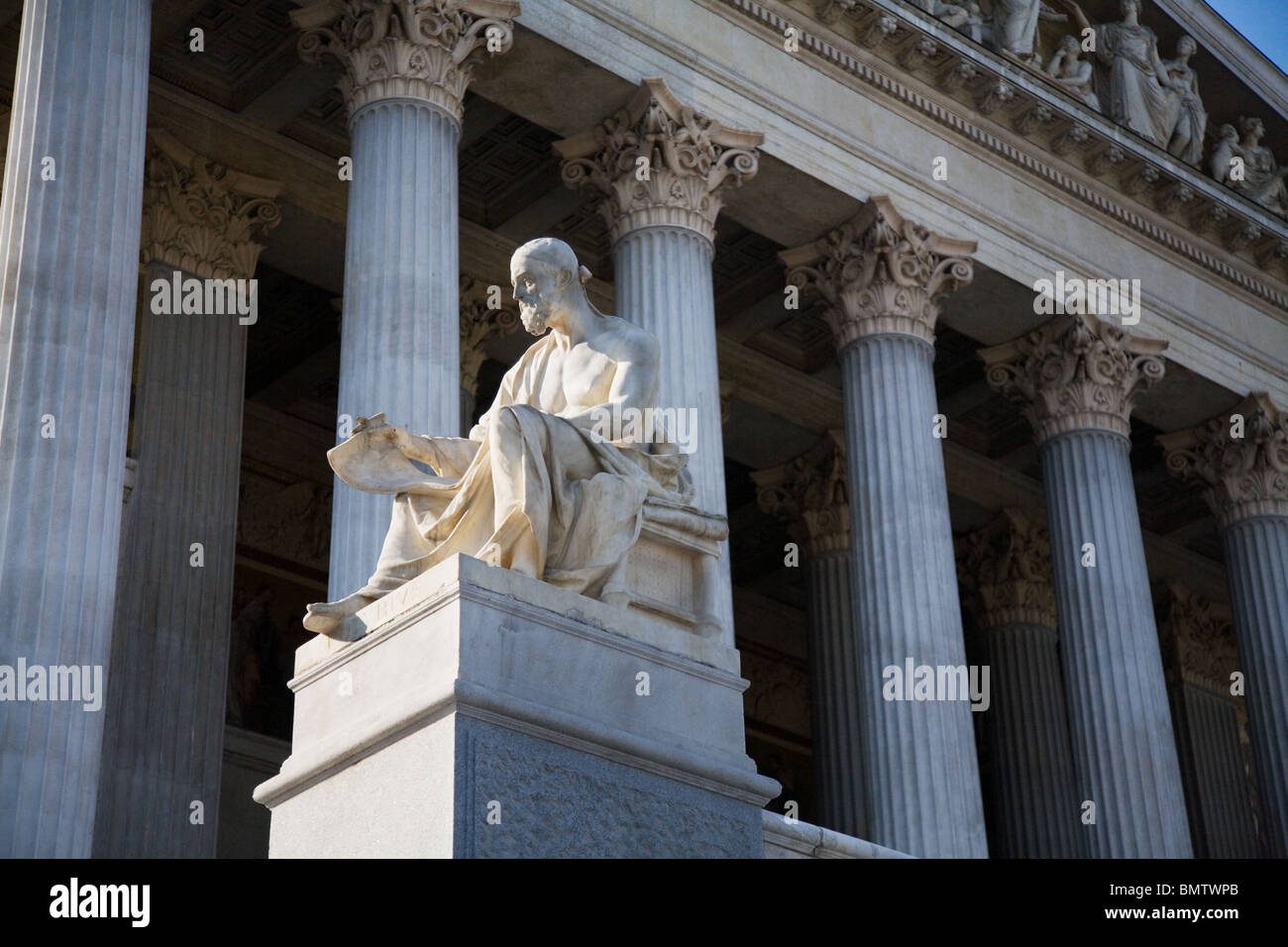 Parlament, Wien, Österreich Stockfoto