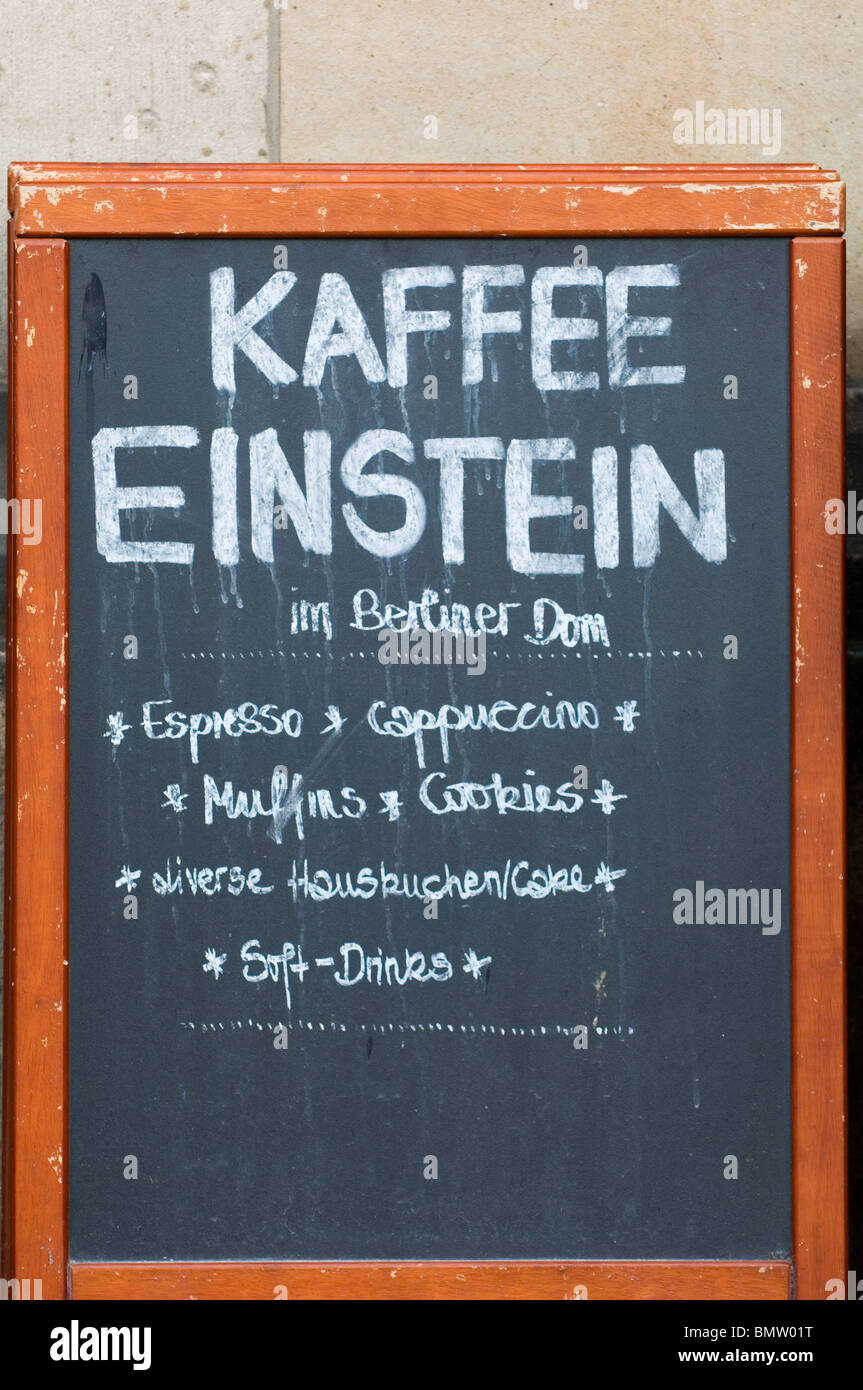 Kaffee Einstein Berliner Dom Berlin Deutschland Stockfoto