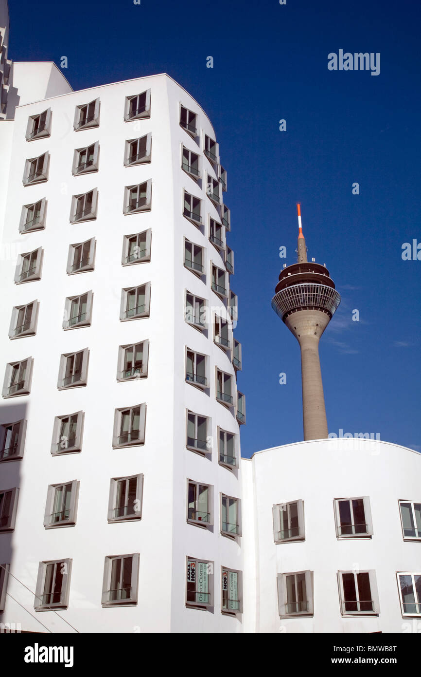 Der Neue Zollhof Media Cente, Düsseldorf, Deutschland Stockfoto