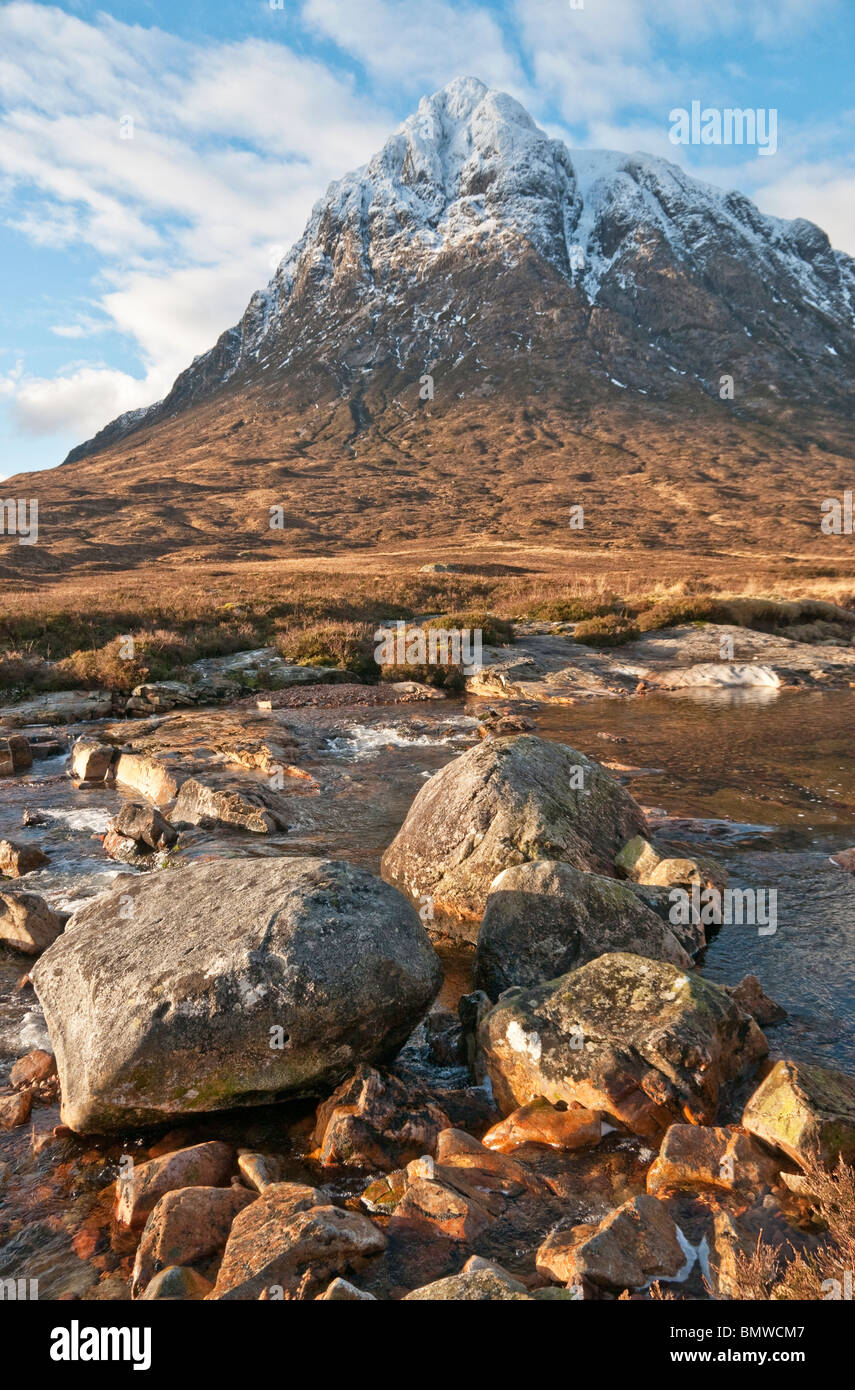 Buchaille Etive Mor Schottland Winter Stockfoto