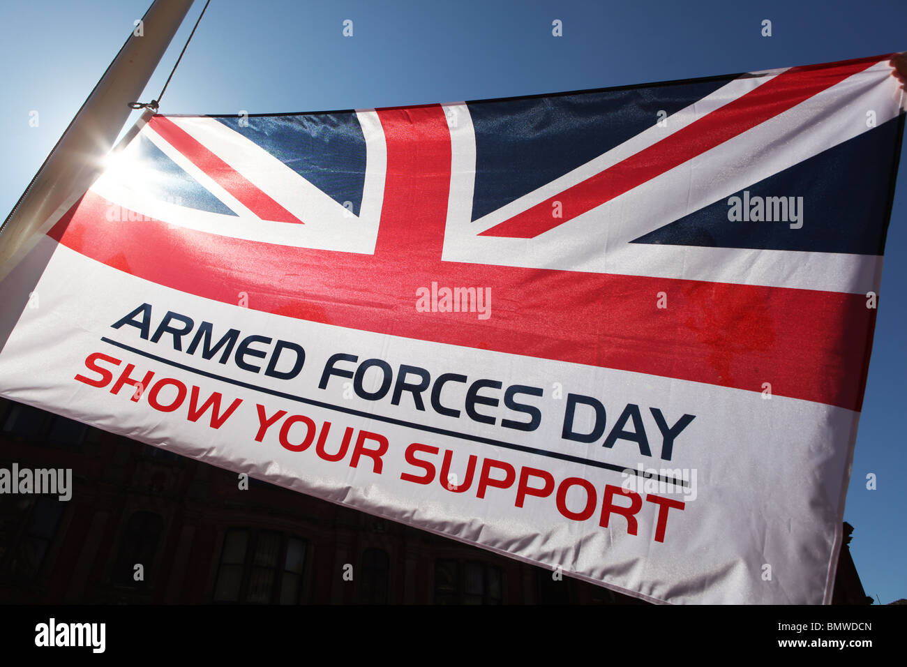 Armed Forces Day Flagge - zeigen Sie Ihre Unterstützung für die Truppen Stockfoto