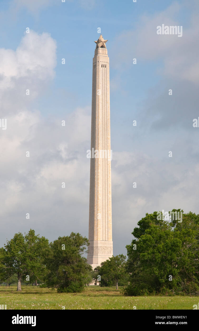 La Porte, Texas, San Jacinto Monument, 570 Fuß hoch, San Jacinto Battleground State Historic Site Stockfoto