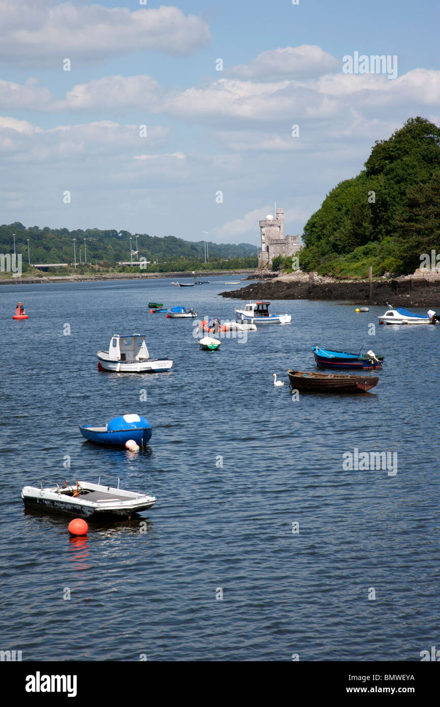 Fluss Lee und Blackrock Castle Stadt Cork, Irland Stockfoto