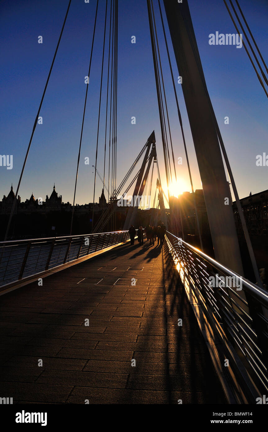Hungerford Bridge London Stockfoto