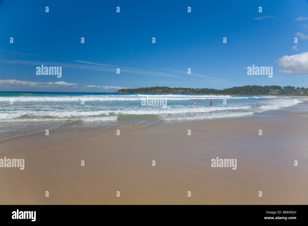 Narrawallee Strand im südlichen new South Wales, Australien Stockfoto