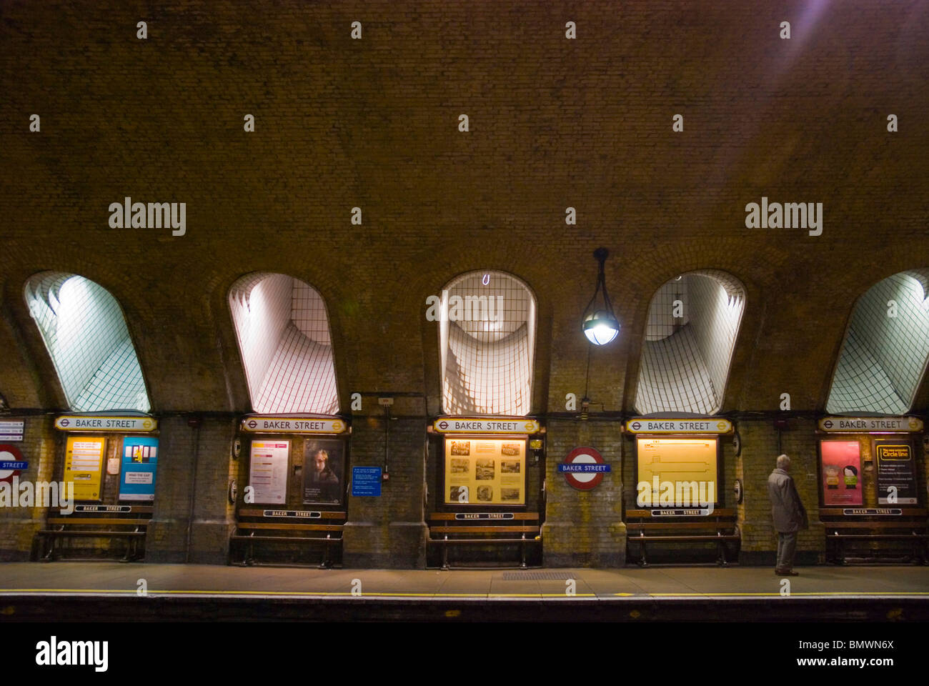 Baker Street u-Bahn station Marylebone London England UK Mitteleuropa Stockfoto