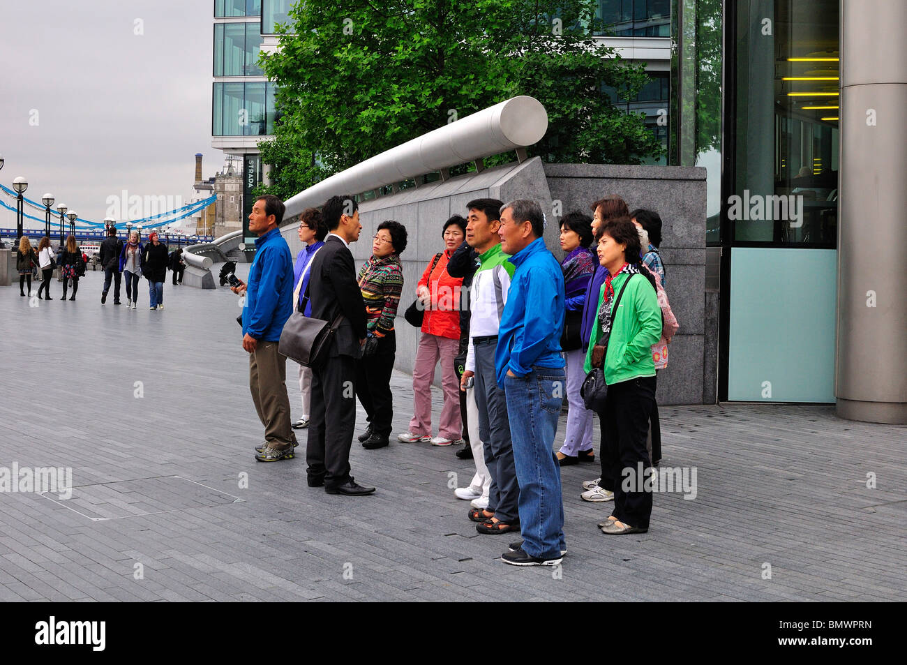 Japanische Touristen in London Stockfoto