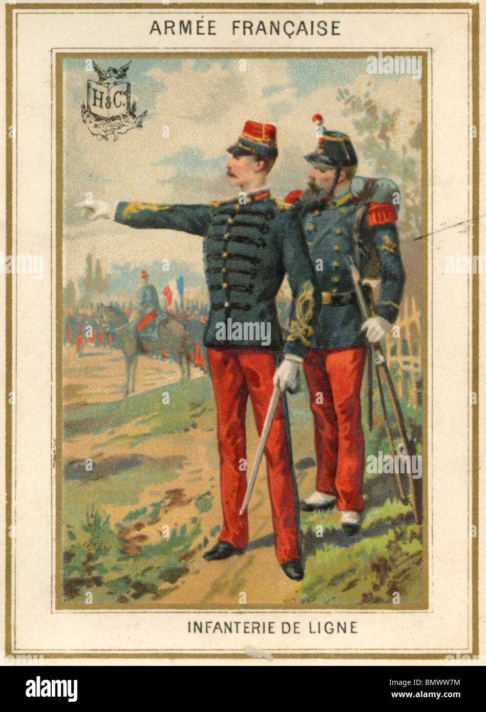 Französische Armee - Infanterie Stockfoto